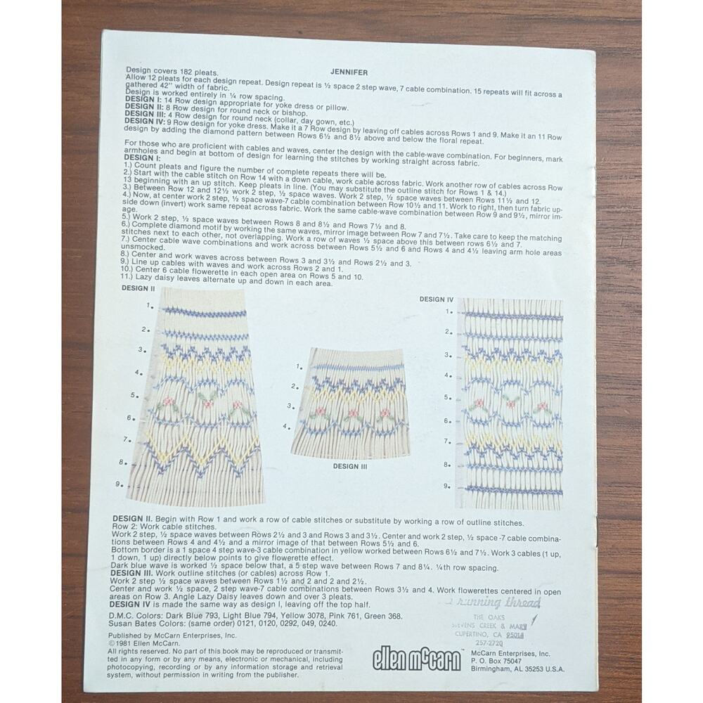 Two English Smocking Pattern Books - Picture 4 of 8